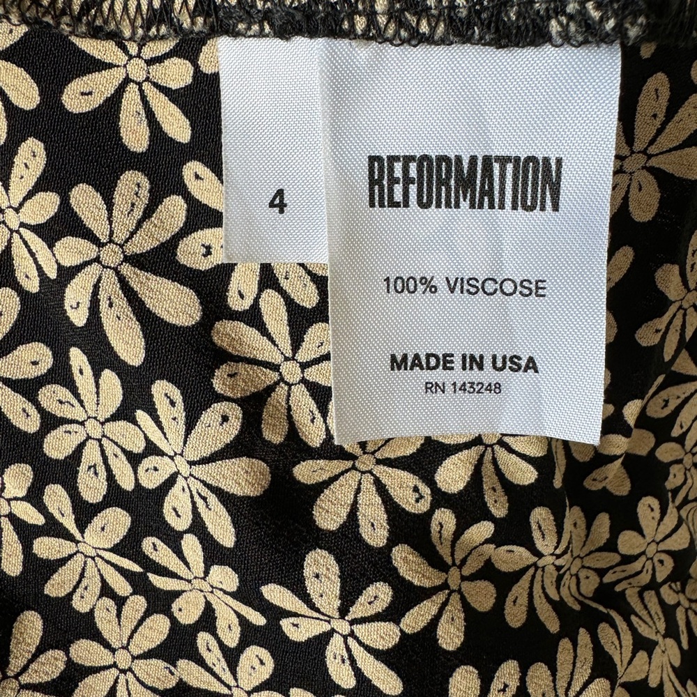 Reformation mini dress floral size 4 - Picture 5 of 6